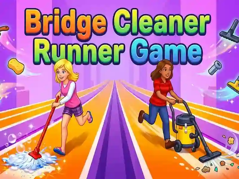 Leikur Bridge Cleaner Runner Game á netinu