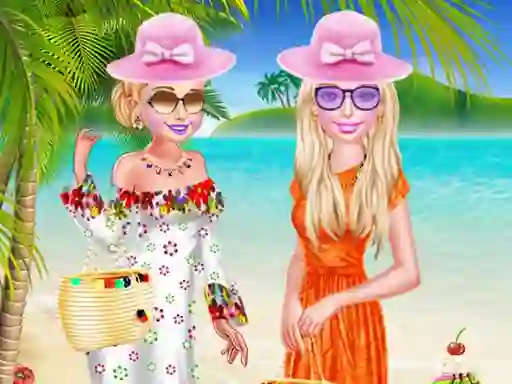 Leikur BFF Spring Beach Holiday á netinu