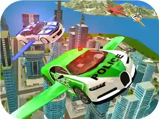 Leikur Flying Police Car Simulator á netinu