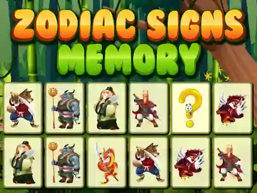 Leikur Zodiac Signs Memory á netinu