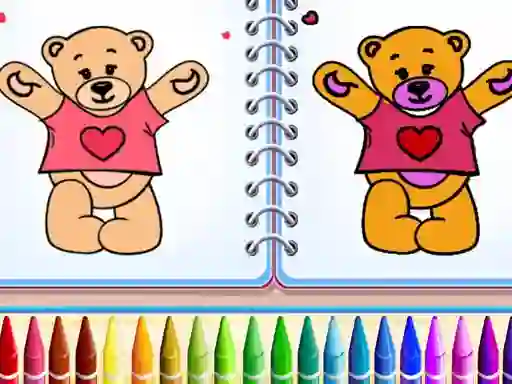 Leikur Cute Teddy Bear Colors á netinu