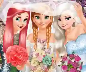 Leikur Bride and Bridesmaides Dress up á netinu