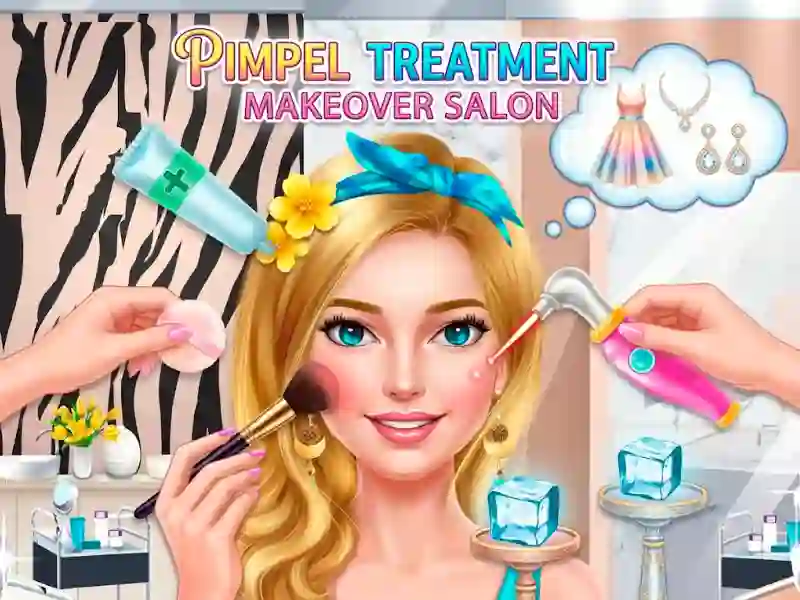 Leikur Pimple Treatment Makeover Salon á netinu