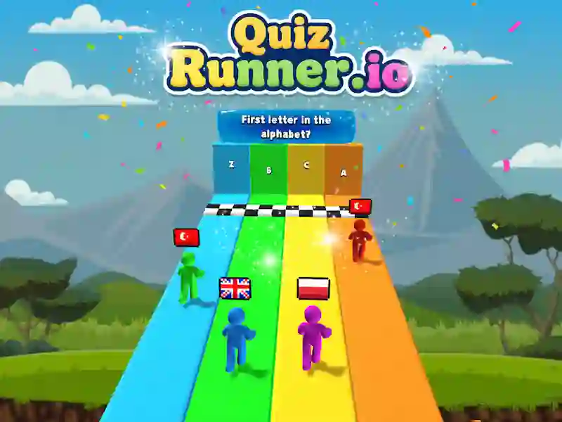 Leikur Quiz Runner.io á netinu