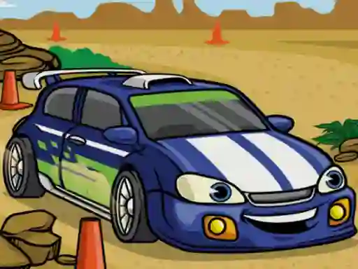 Leikur Racing Cartoons Jigsaw á netinu