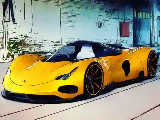 Leikur Futuristic Car Models á netinu