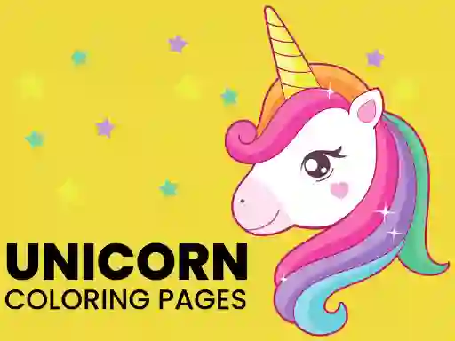 Leikur Unicorn Coloring Pages á netinu