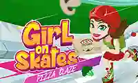 Leikur Girl on Skates Pizza Mania á netinu