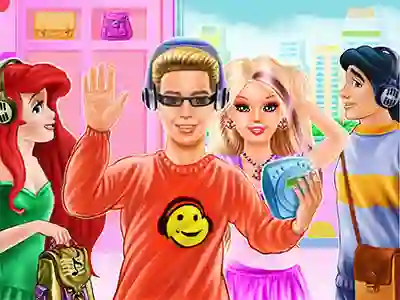 Leikur Princesses High School Trends á netinu