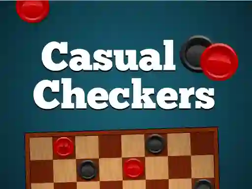 Leikur Casual Checkers á netinu