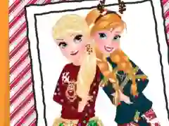 Leikur Sisters Ugly Xmas Sweater á netinu