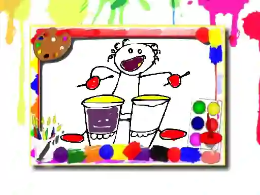 Leikur Music Coloring Book á netinu
