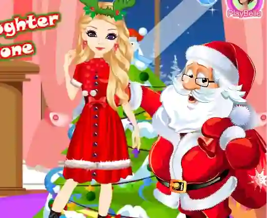 Leikur Santa's Daughter Home Alone á netinu