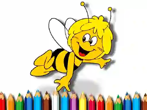 Leikur Back To School: Bee Coloring Book á netinu