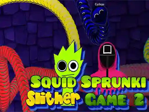 Leikur Squid Sprunki Slither Game 2 á netinu