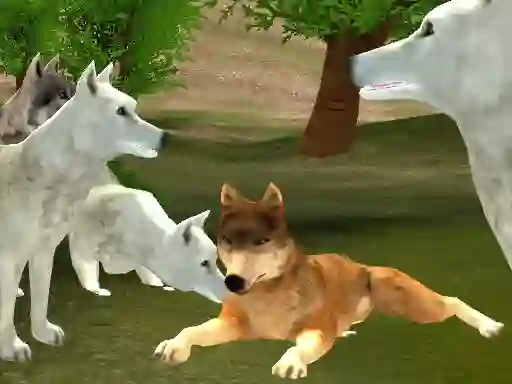 Leikur Wild Wolves Hunger Attack á netinu