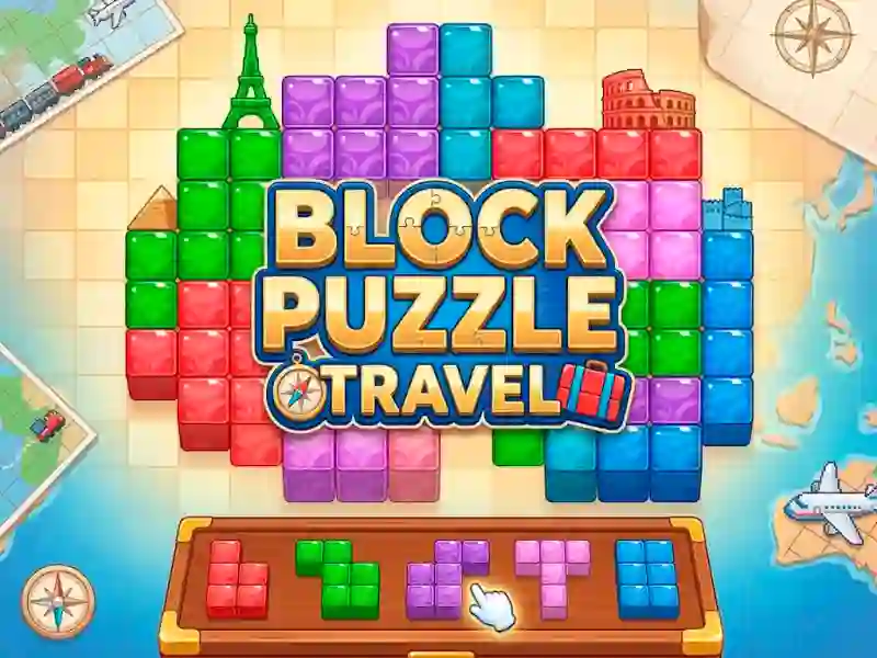 Leikur Block Puzzle Travel á netinu