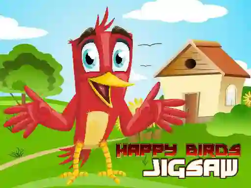 Leikur Happy Birds Jigsaw á netinu