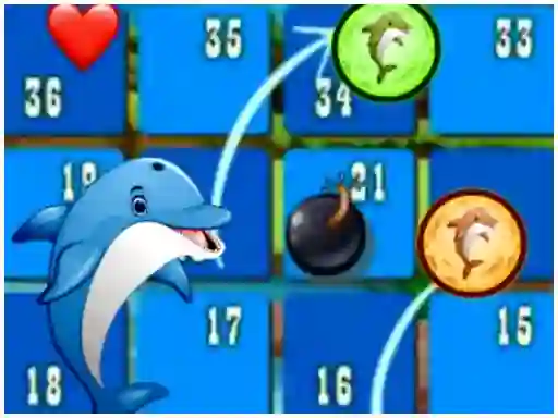Leikur Dolphin Dice Race á netinu