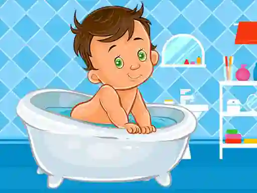 Leikur Baby Bath Jigsaw á netinu