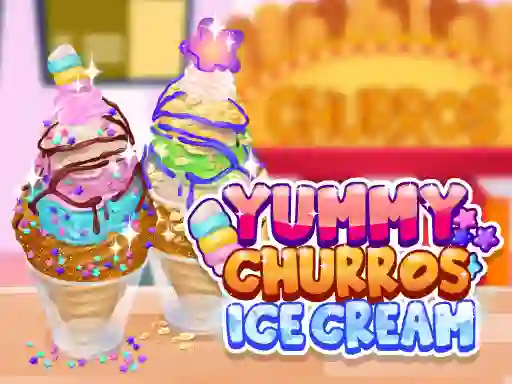 Leikur Yummy Churros Ice Cream á netinu