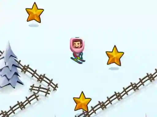 Leikur Skibidi ZigZag Snow Ski á netinu