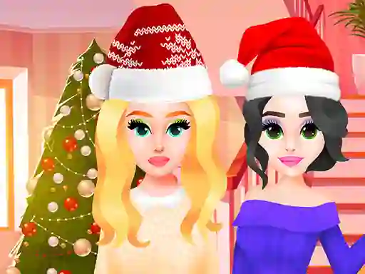 Leikur Christmas Party Girls á netinu