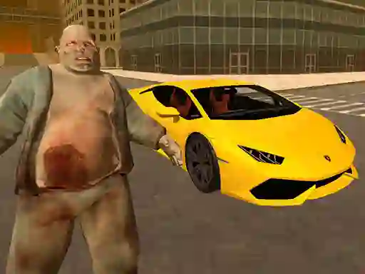 Leikur Supercars Zombie Driving á netinu