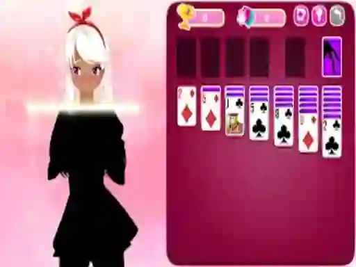 Leikur Solitaire Girls 2 á netinu