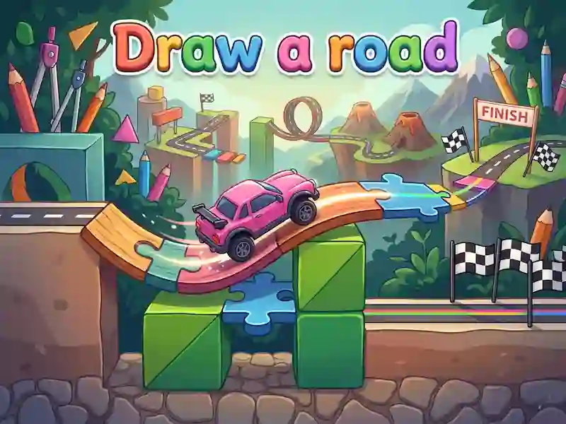 Leikur Draw a road á netinu