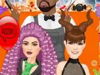 Leikur Jenner Sisters Spooky Hairstyles á netinu