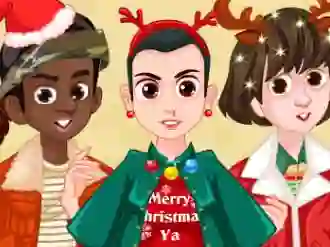 Leikur Stranger things Christmas party á netinu