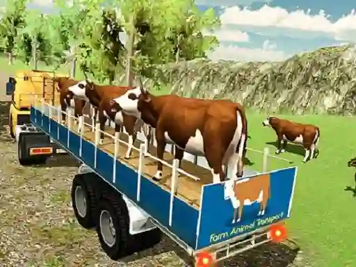 Leikur Offroad Animal Truck Transport á netinu