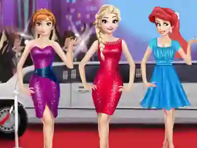 Leikur Princesses On Red Carpet á netinu