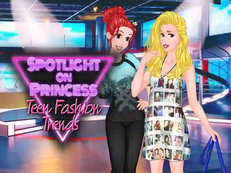 Leikur Princess Spotlight: Fashion Trends for Teens á netinu