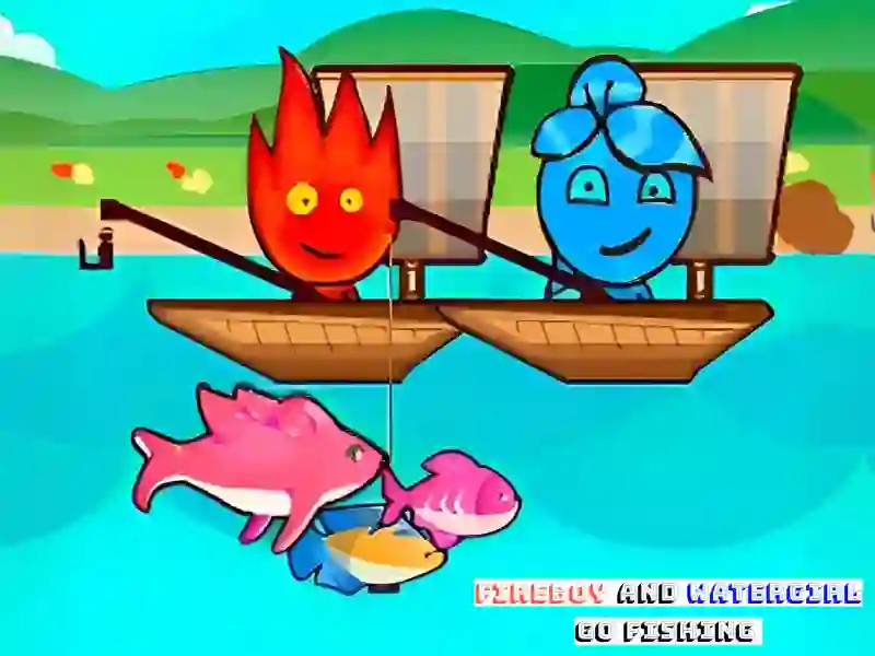 Leikur FireBoy And WaterGirl Go Fishing á netinu
