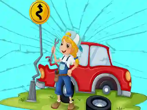 Leikur Broken Cars Jigsaw á netinu