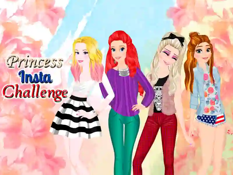 Leikur Princesses: Instagram Challenge á netinu