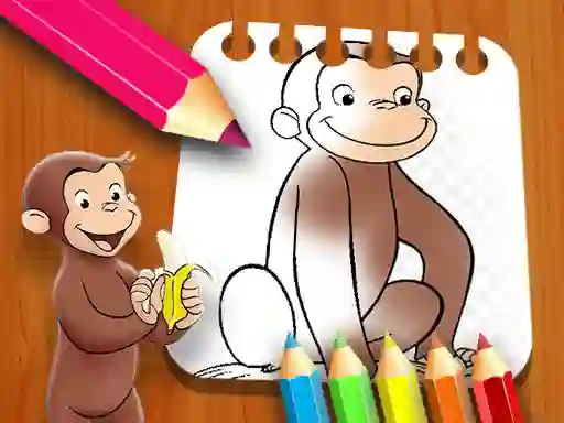 Leikur Curious George Coloring Book á netinu