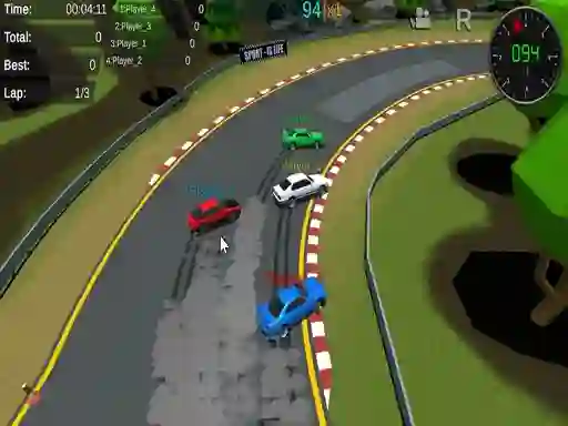 Leikur Fantastic Pixel Car Racing á netinu