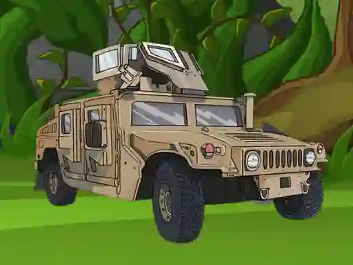 Leikur Army Vehicles Memory á netinu