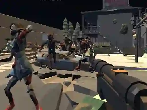 Leikur Zombie Virus FPS á netinu