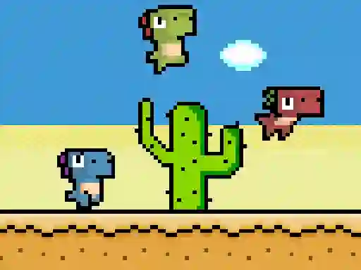 Leikur Pixel Dino Run á netinu