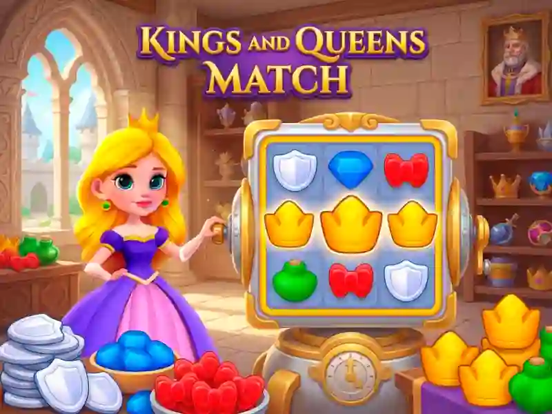 Leikur Kings and Queens Match á netinu