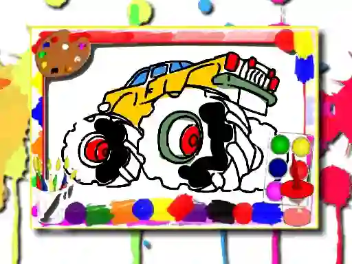 Leikur Monster Truck Coloring Book á netinu