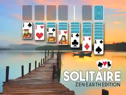 Leikur Solitaire zen earth edition á netinu