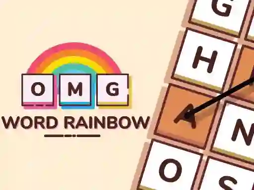 Leikur Omg Word Rainbow á netinu