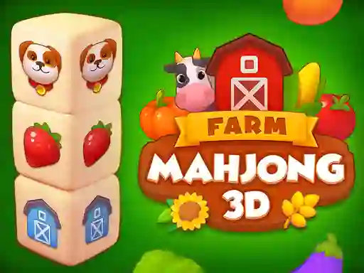 Leikur Farm Mahjong 3D á netinu