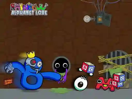Leikur Rainbow Alphabet Lore á netinu