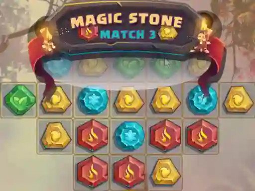 Leikur Magic Stone Match 3 á netinu